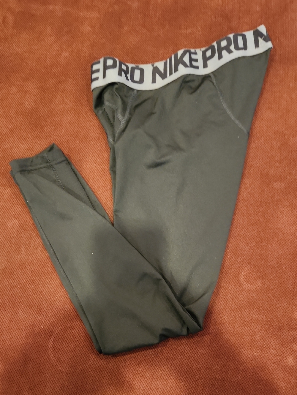 Nike Pro Black Performance Compression Leggings with Branded Waistband Kids S